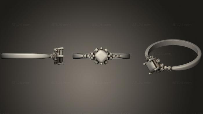 Ювелирные перстни и кольца (Кольцо 117, JVLRP_0599) 3D модель для ЧПУ станка